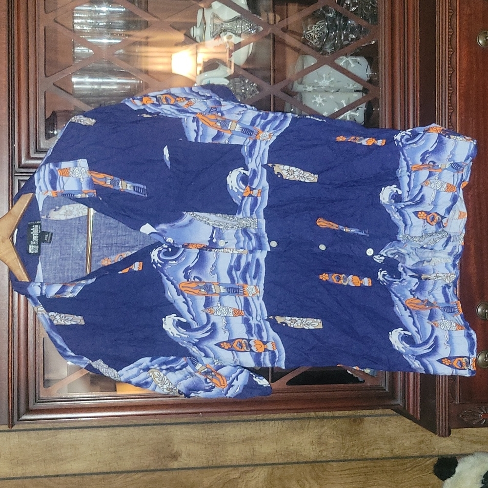 Vintage Mens Hawaloha Hawaiiain Shirt Sz XXL